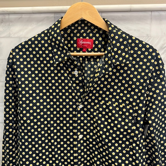 Supreme Other - Supreme large black and gold button down shirt
